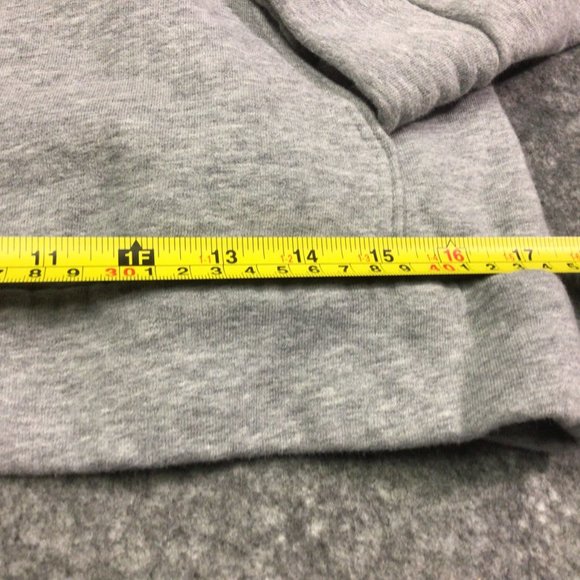 Adidas Hoodie Sweater Long Sleeves Grey Embossed 3D Logo Youth Unisex Large - Picture 9 of 10